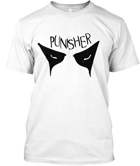 Punisher White T-Shirt Front