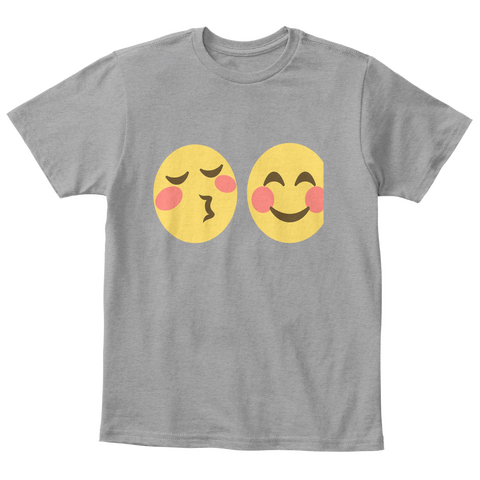 Children's T Shirt Kute Light Heather Grey  áo T-Shirt Front