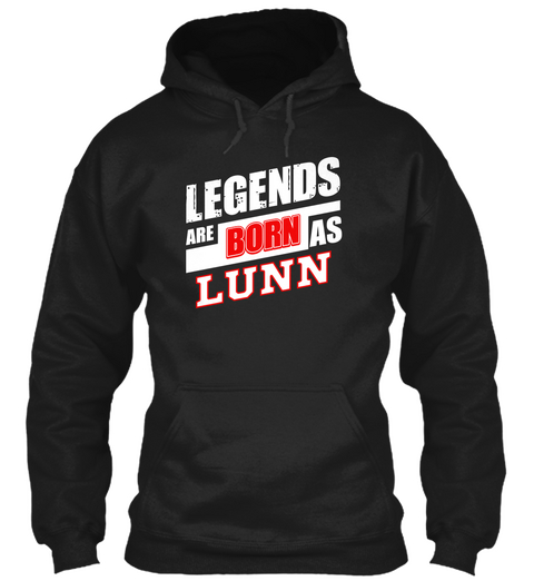 Lunn Family Name Shirt Black áo T-Shirt Front