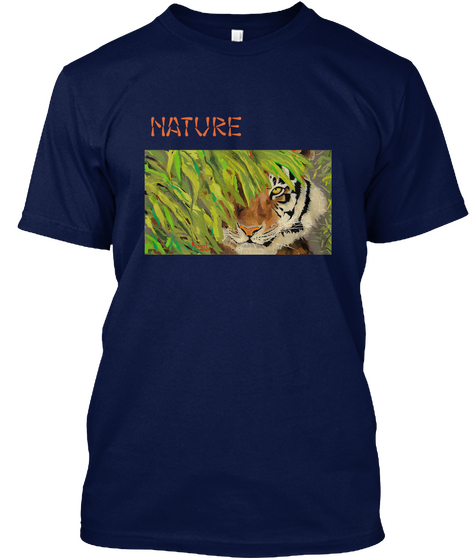 Nature Navy T-Shirt Front