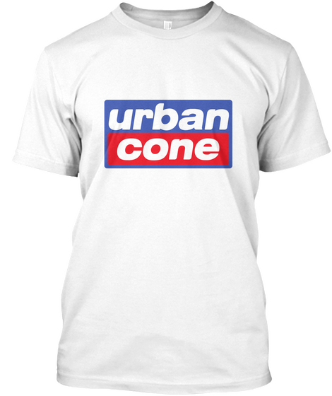 Urban Cone White áo T-Shirt Front