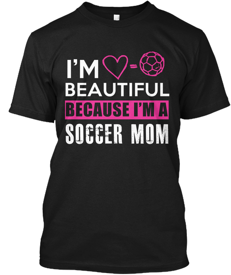 Football Family Shirts I'm Beautiful Bec Black T-Shirt Front