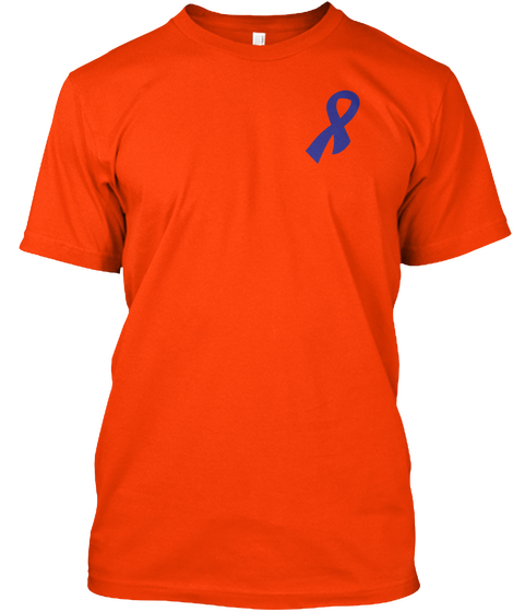 Colon Cancer Orange T-Shirt Front