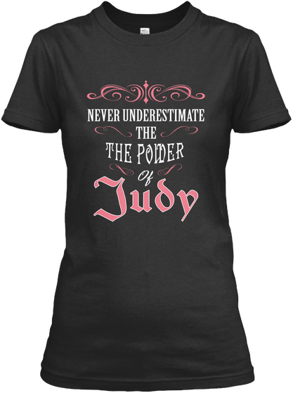 Hi! I Am Judy   Proud To Be! Black Maglietta Front