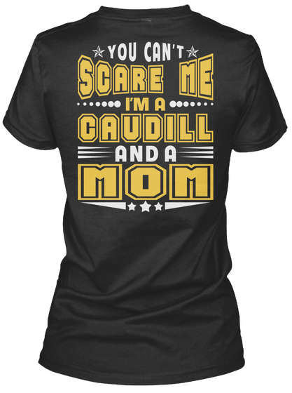 Caudill Thing And Mom Shirts Black Camiseta Back