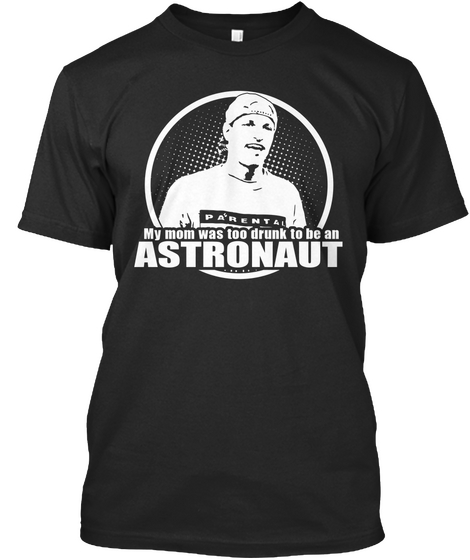 Astronaut   Ltd Edition Black T-Shirt Front