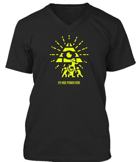 Eye Made Pyramid Work Black T-Shirt Front