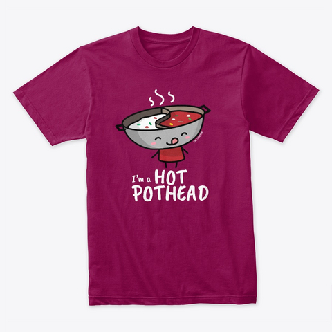 I'm A Hot Pothead Shirts (Dark) Cardinal T-Shirt Front