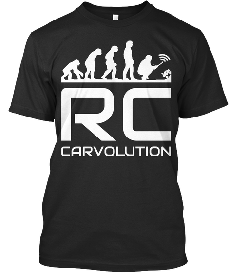 Rc Car E Volution Ltd Tees Black Kaos Front