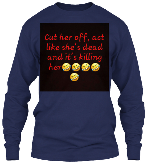 Clothing That Makes You Laugh Navy Kaos Front