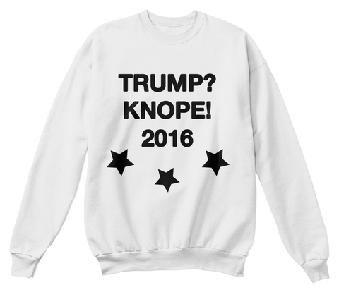 Trump? Nope! 2016 White  Camiseta Front