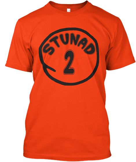 Stunad 2   Italian Shirt Deep Orange  Kaos Front