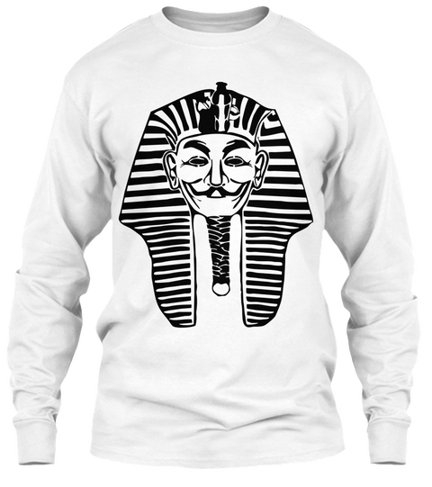 Anonym Pharaoh White Maglietta Front