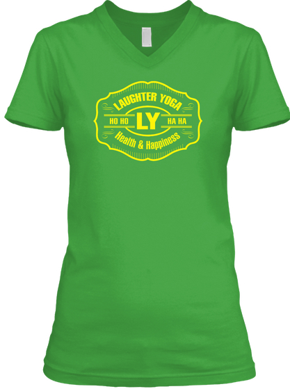 Ly Health Happiness (Eu) Women's Irish Green Kaos Front