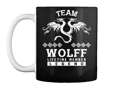 Mug   Team Wolff Lifetime Member Black Kaos Front