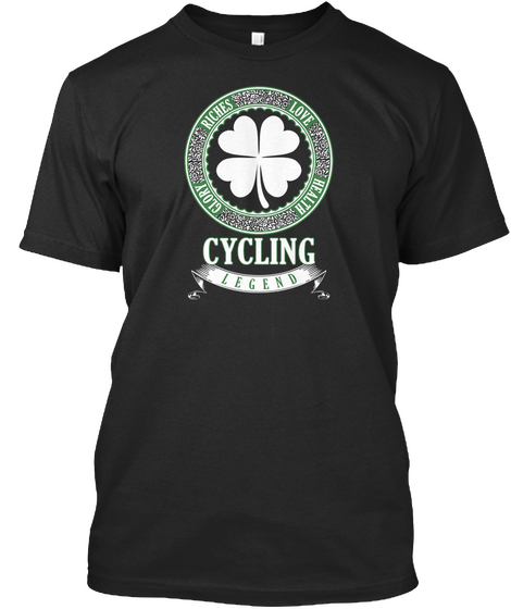 Cycling Legend Black T-Shirt Front