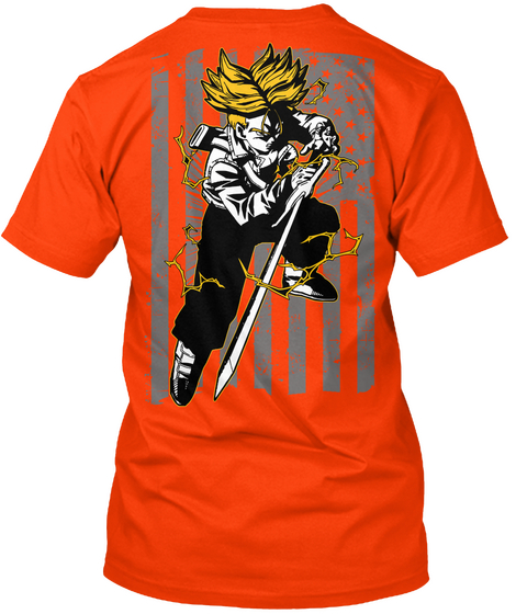 Trunks Orange áo T-Shirt Back