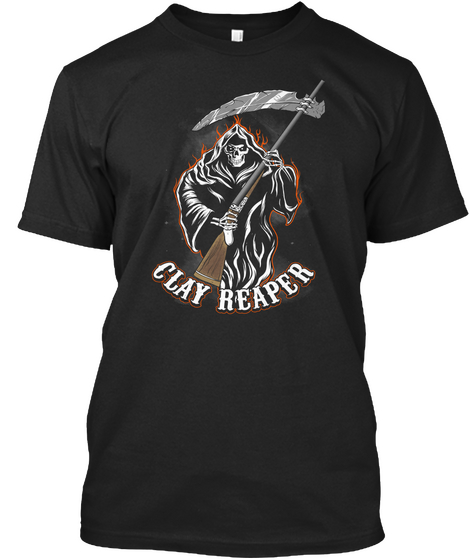 Clay Reaper Black T-Shirt Front