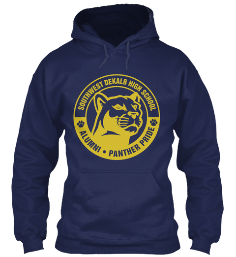Southwest Dekalb High School Alumni Panther Pride Navy áo T-Shirt Front