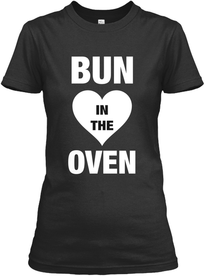 Bun In The Oven Black Camiseta Front