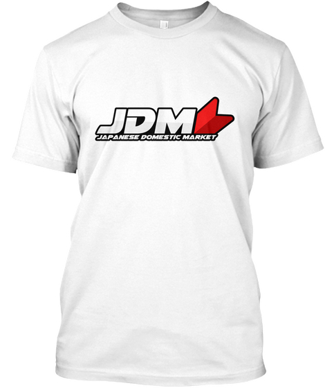 Jdm T Shirt White Camiseta Front