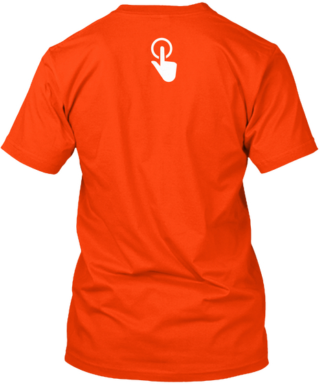 Help Prevent Violence. Orange T-Shirt Back