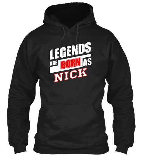 Nick Family Name Shirt Black Maglietta Front