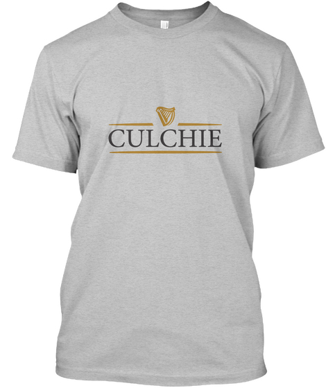 Culchie Light Heather Grey  áo T-Shirt Front