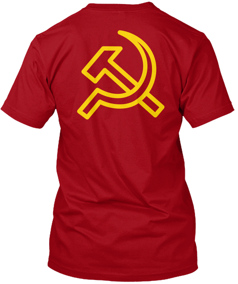 'twasn't Me! 'twas The Russians! Deep Red áo T-Shirt Back
