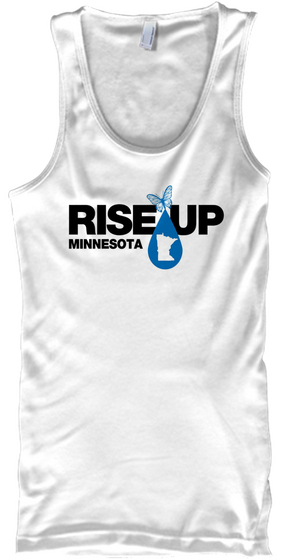 Rise Up Minnesota Tank Tops White Camiseta Front