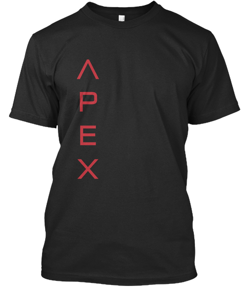 Apex  Black T-Shirt Front