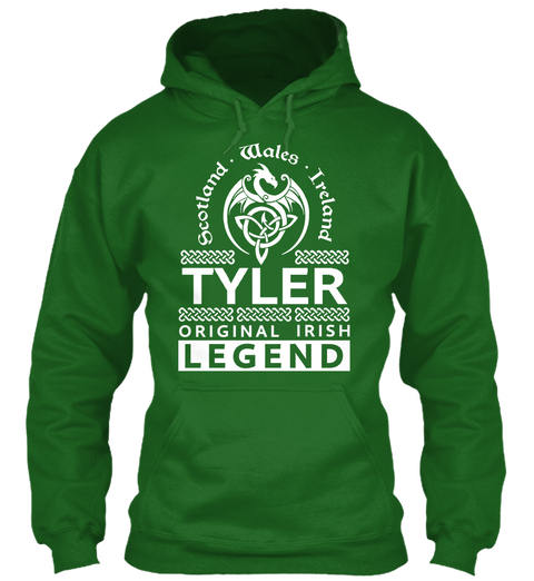 Scotland Wales Ireland Tyler Original Irish Legend Irish Green T-Shirt Front