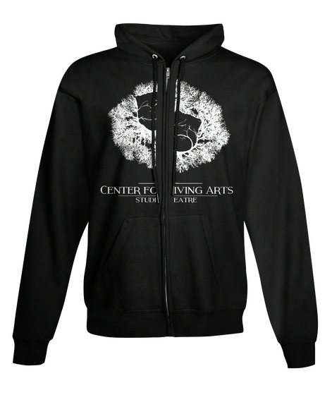 Center For Living Arts Sweatshirt Black Camiseta Front