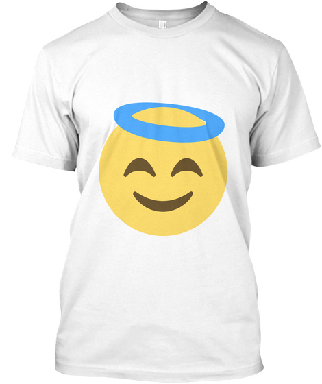 T Shirt Emoji  White Kaos Front