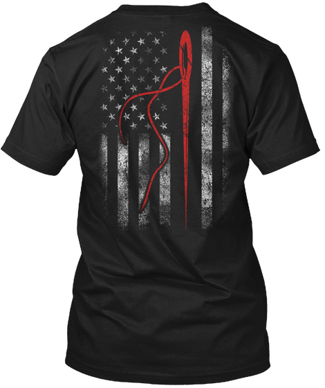 America  Sewing (Mp) Black áo T-Shirt Back