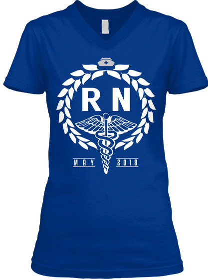 Top Registered Nurse True Royal Camiseta Front