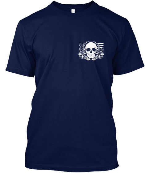 Armed Citizens Of Louisiana! Navy T-Shirt Front