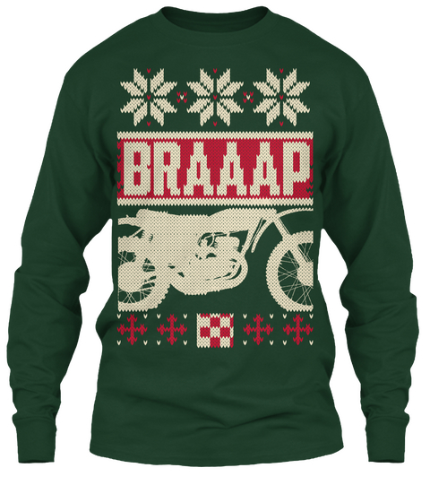 Braaap Forest Green Camiseta Front