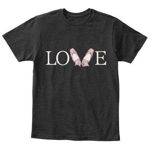 Love  Black T-Shirt Front