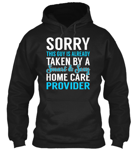 Home Care Provider Black T-Shirt Front