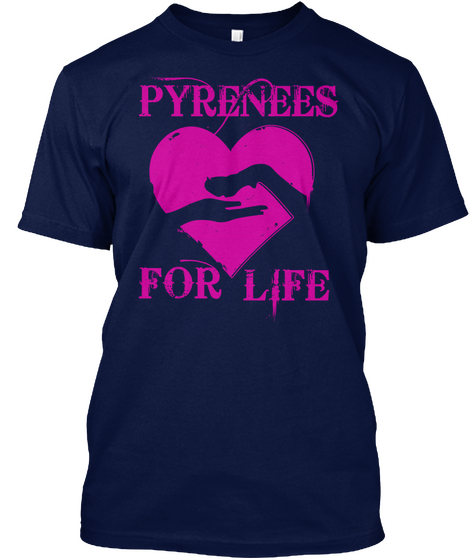 Pyrenees For Life Navy Kaos Front