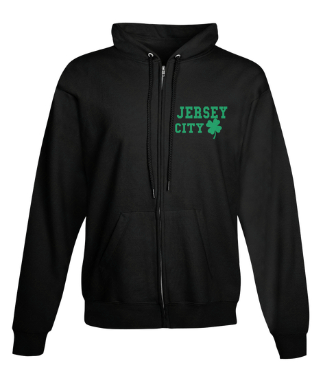 Jersey City Black T-Shirt Front