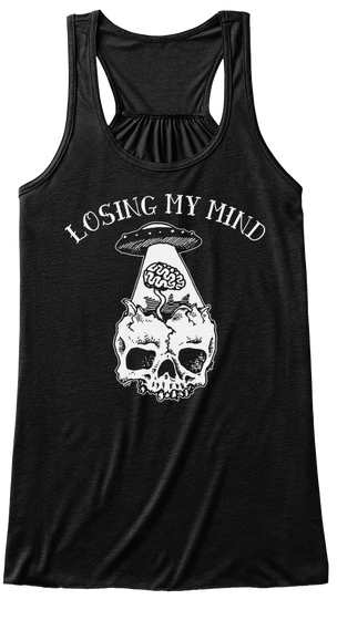 Losing My Mind Black T-Shirt Front