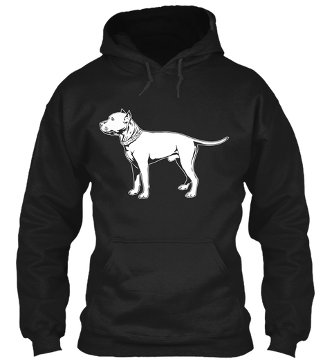 Stanfordshire Bull Terrier  ! Black T-Shirt Front