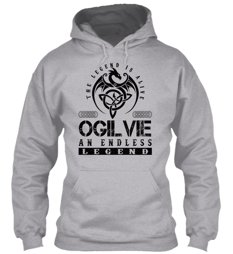Ogilvie   Legends Alive Sport Grey Maglietta Front