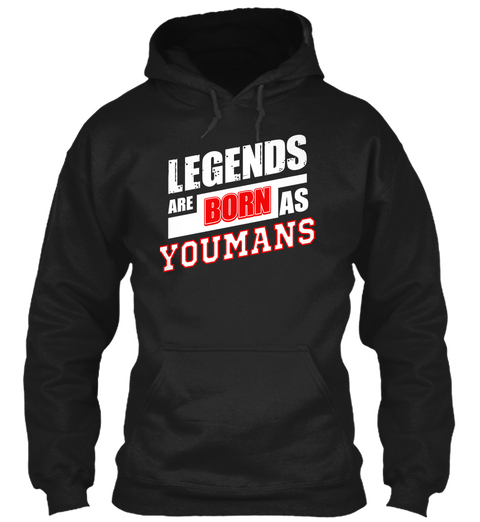 Youmans Family Name Shirt Black T-Shirt Front