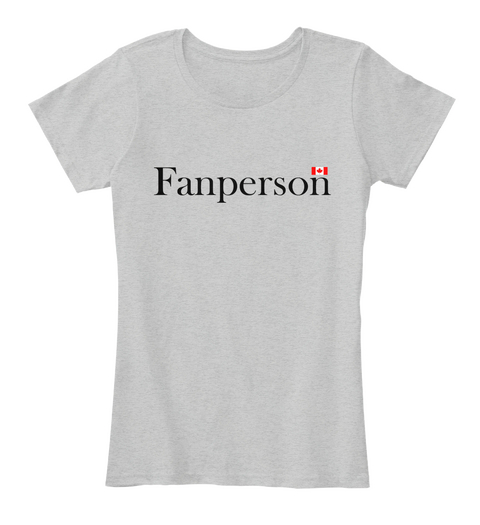 Fanperson Light Heather Grey Maglietta Front