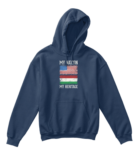 My Nation My Heritage Navy T-Shirt Front