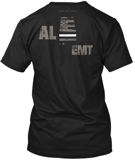 Alabama Emt Shirt Black T-Shirt Back