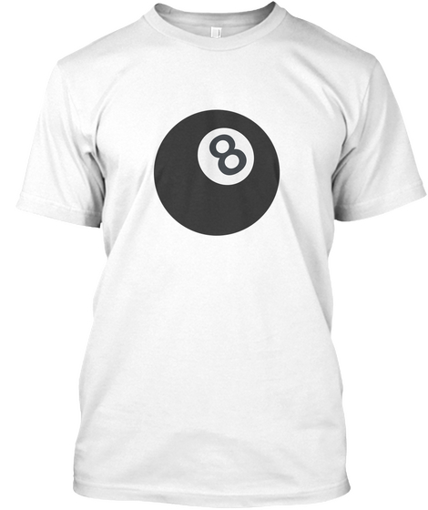 8 Ball Tee White T-Shirt Front